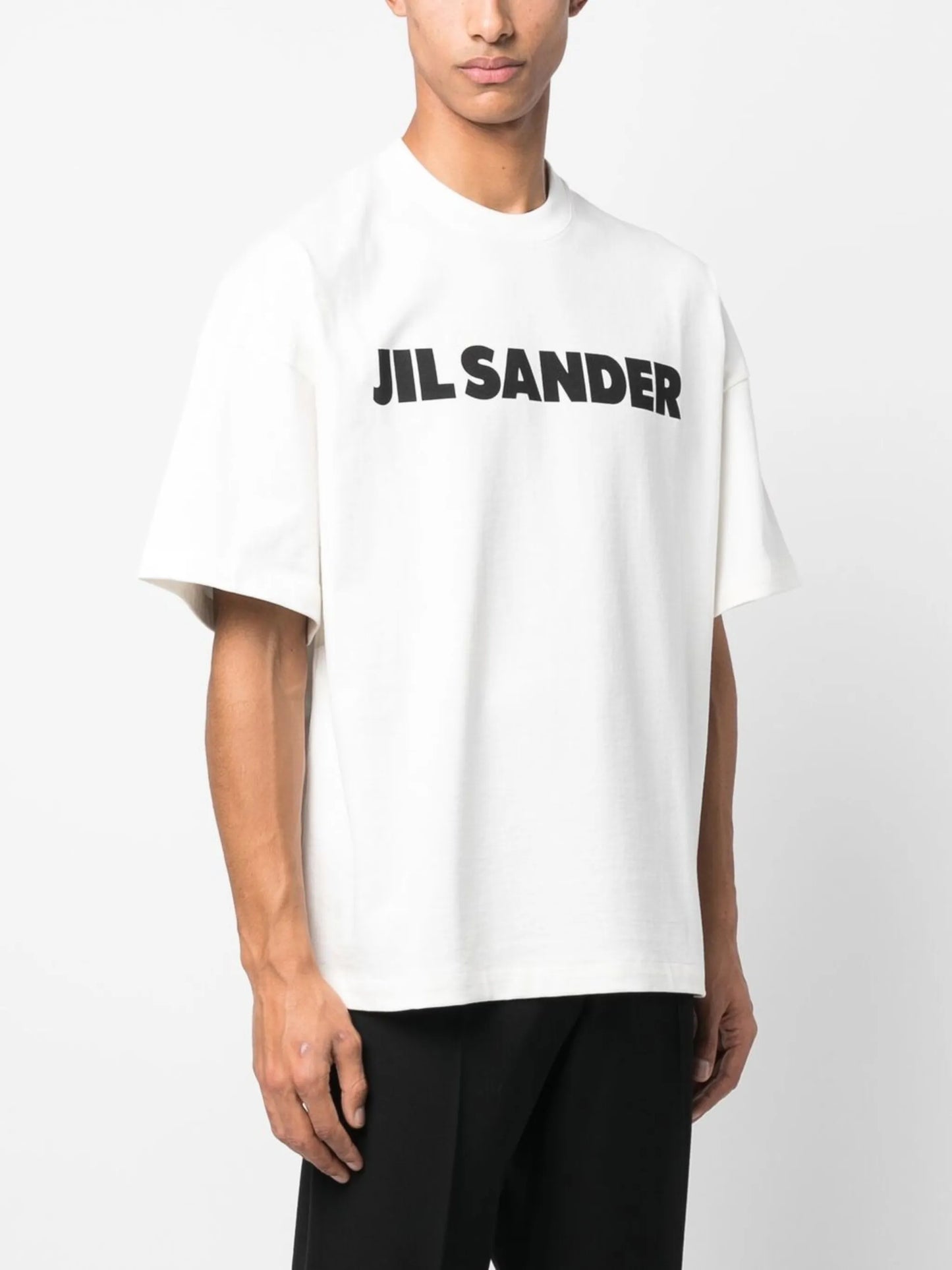 Jil Sander Logo Printed T-Shirt White