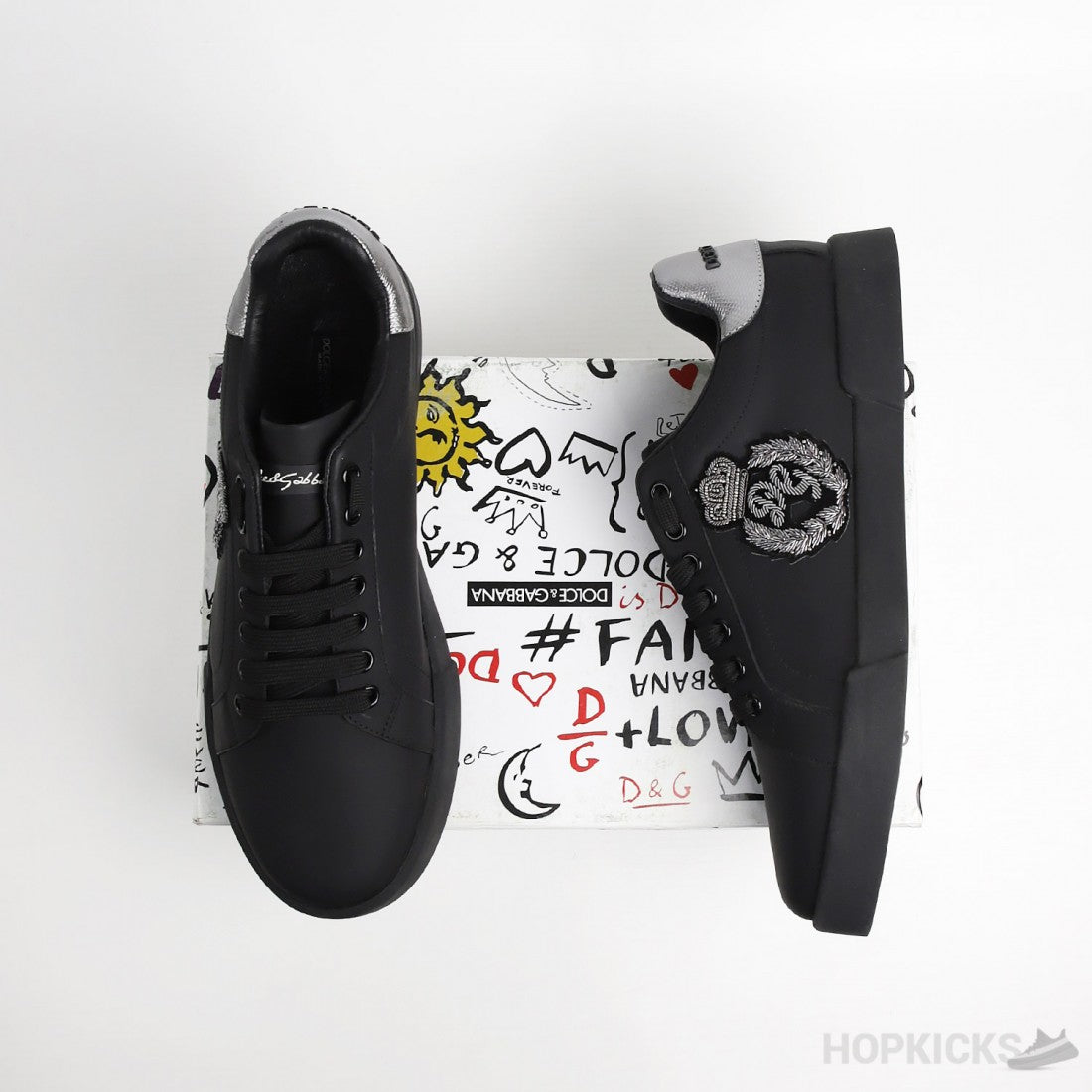 Dolce & Gabbana Portofino crown-patch leather