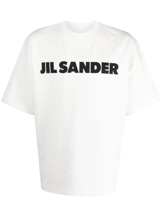 Jil Sander Logo Printed T-Shirt White