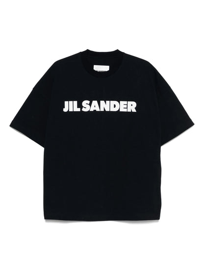 Jil Sander Logo Printed T-Shirt Black