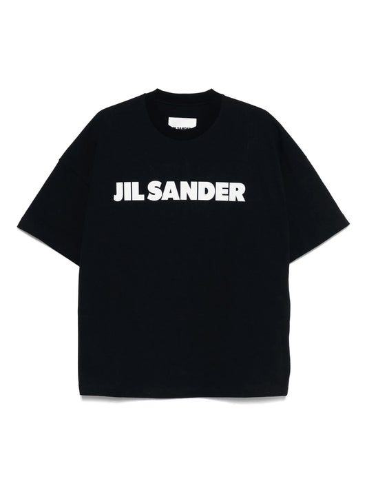 Jil Sander Logo Printed T-Shirt Black