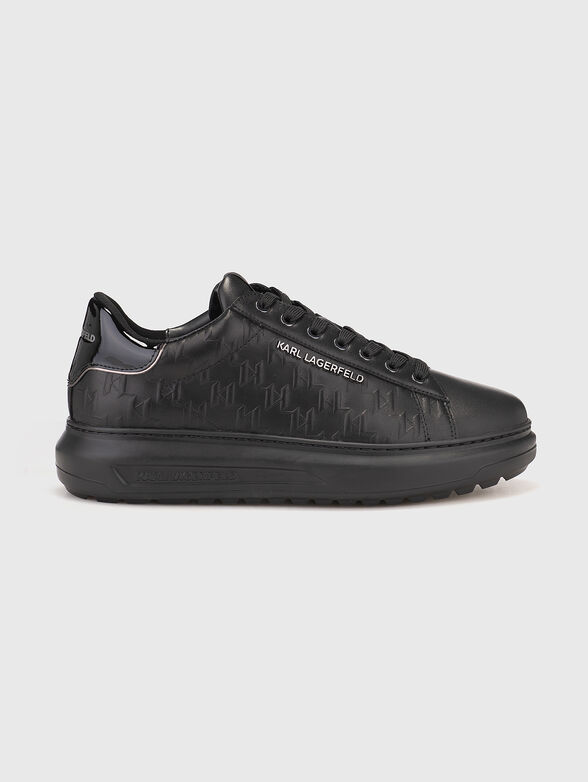 Karl Lagerfeld KAPRI LUG leather sports shoes with monogram logo