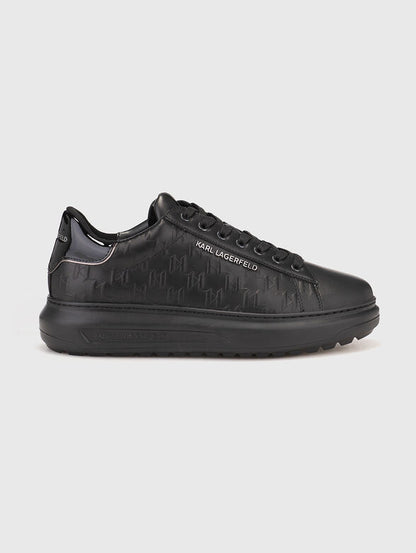 Karl Lagerfeld KAPRI LUG leather sports shoes with monogram logo