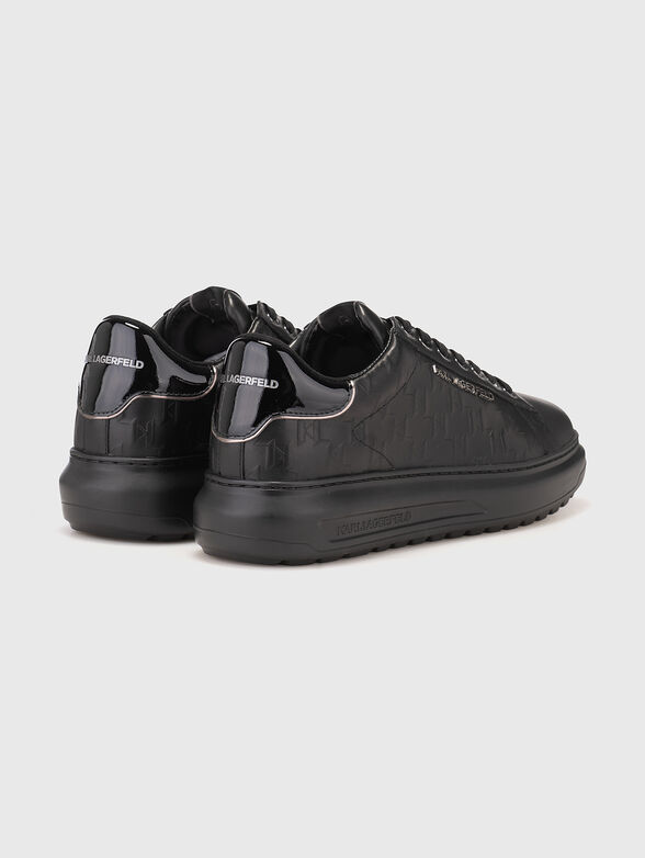 Karl Lagerfeld KAPRI LUG leather sports shoes with monogram logo