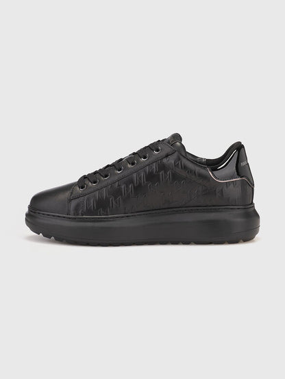 Karl Lagerfeld KAPRI LUG leather sports shoes with monogram logo