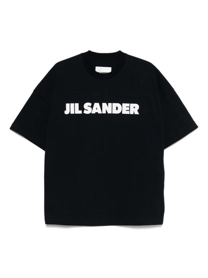Jil Sander Logo Printed T-Shirt Black