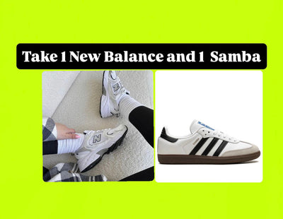 1x New Balance 540 White and 1x Adidas Samba Sneaker - Combo Deal