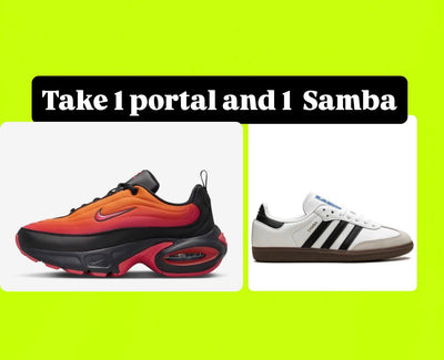 1x Nike Portal and 1x Adidas Samba Sneaker - Combo Deal