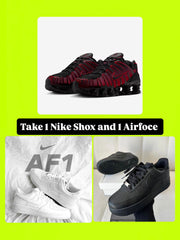 1x Nike Shox TL and 1x Nike Airforce 1 Sneaker - Combo Deal