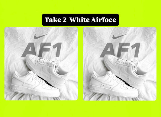 2x Pairs of Nike Airforce 1 Sneaker - White