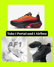 1x Nike Portal and 1x Nike Airforce 1 Sneaker - Combo Deal