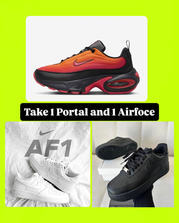 1x Nike Portal and 1x Nike Airforce 1 Sneaker - Combo Deal