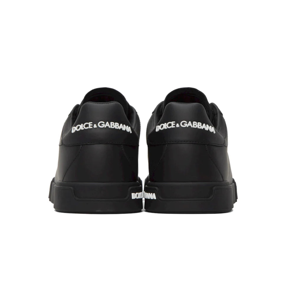 DOLCE & GABBANA Black Portofino Sneakers