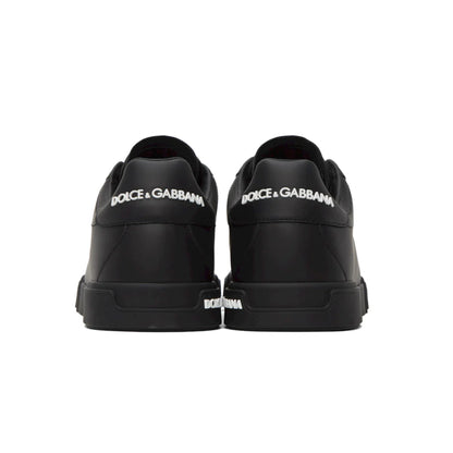 DOLCE & GABBANA Black Portofino Sneakers