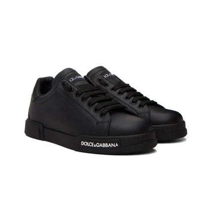DOLCE & GABBANA Black Portofino Sneakers