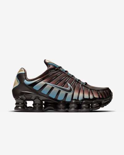 Nike Shox TL Brown and Denim Turquoise